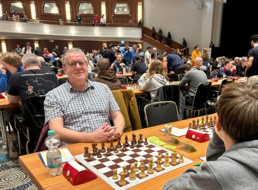 Werner Drescher vor dem Spiel